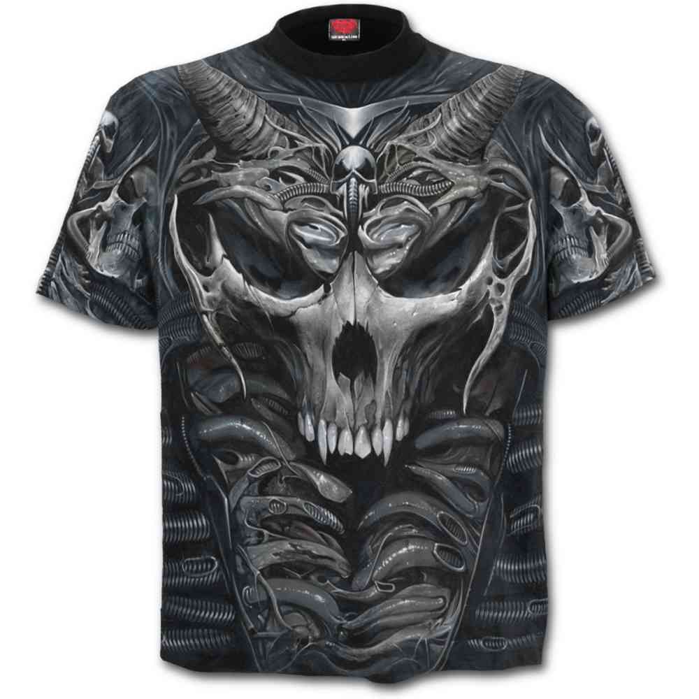 Spiral - SKULL ARMOUR Heren T-shirt - Zwart